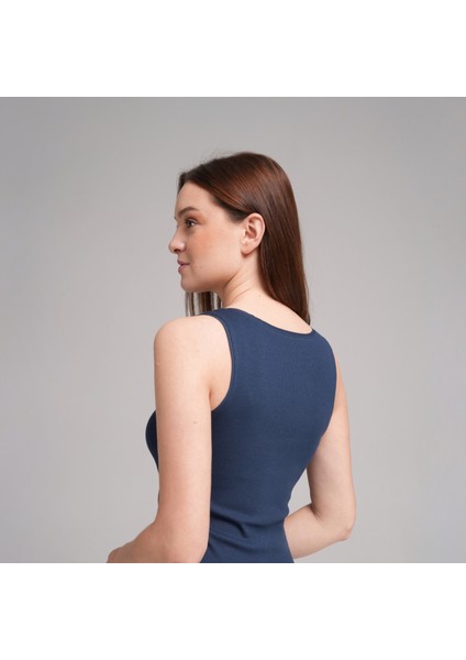 Ribbed Luxe U-Neck Tank Top modelleri