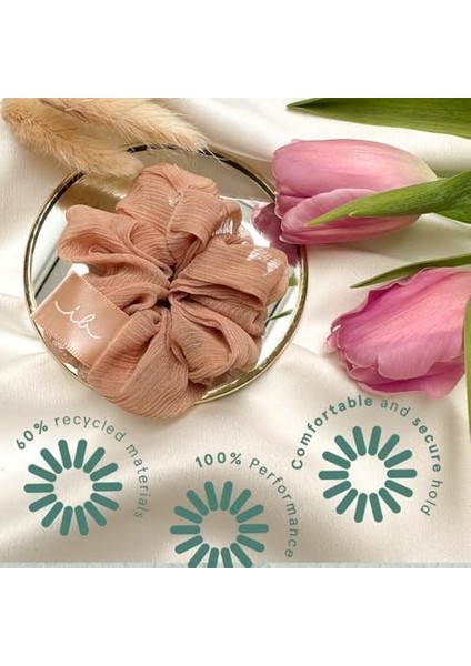 Invisibobble Earth Sprunchıe- Geri Dönüşümlü Scrunchie - Geri Dönüştürülmüş Saç Bağları - Gün Boyu Güçlü Tutunma - 1 Adet