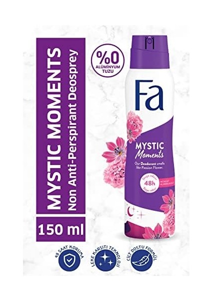 Fa Mystic Moment Çiçek Kokulu Kadın 150 ml Deosprey fiyatları