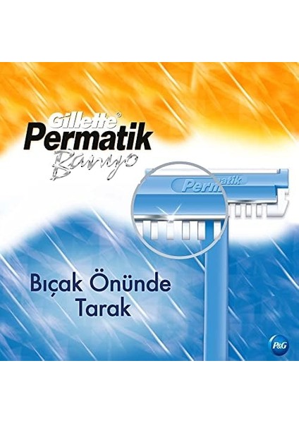 Gillette Permatik Banyo Kullan At Erkek Tıraş Bıçağı 10 Adet modelleri