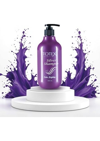 Totex Silver Saç Şampuanı | Sarışınlar Için Saç Rengi Açıcı - Aydınlatıcı | Unisex & Tüm Saç Türleri 500ML fiyatları