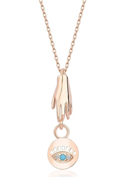 925 Ayar Gümüş Şans Göz Kolye