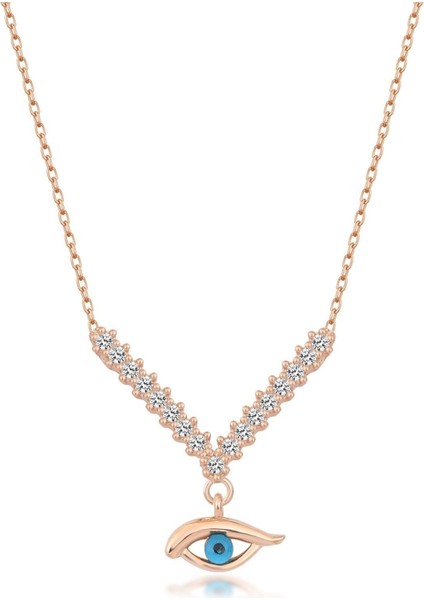 925 Ayar Gümüş Göz Kolye