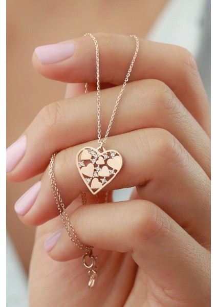 925 Ayar Gümüş Kalp Kolye