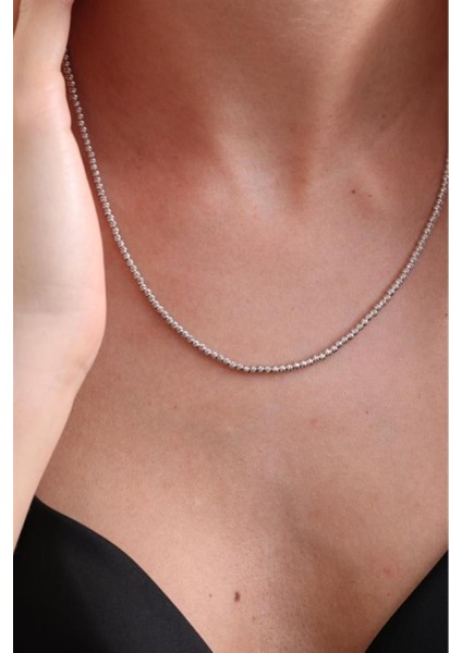 925 Ayar Dorika Toplu Gümüş Kolye