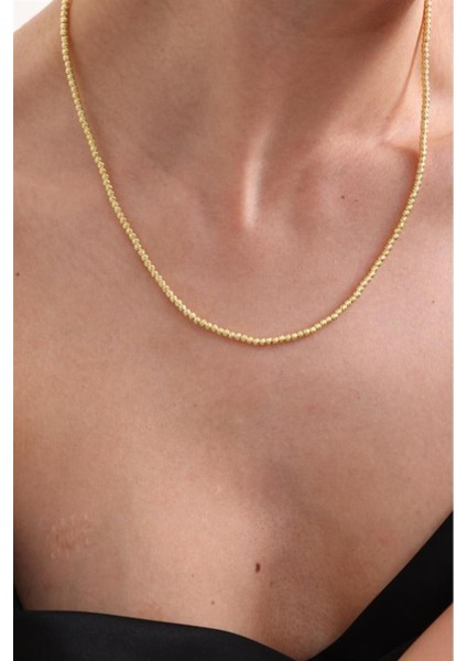 925 Ayar Gold Dorika Toplu Gümüş Kolye