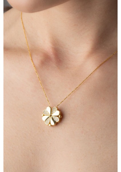 925 Ayar Gümüş Mıknatıslı Kalp Kolye