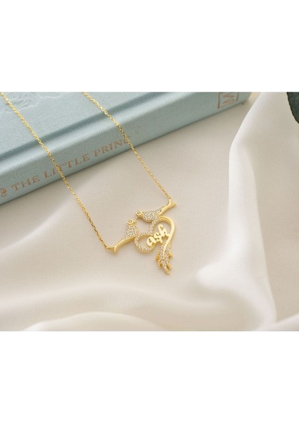 925 Ayar Gümüş Aşk Kumrular Kolye