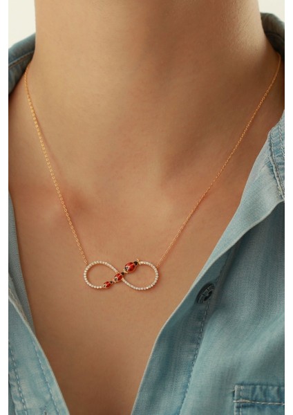 925 Ayar Gümüş Uğurlu Sonsuzluk Kolye