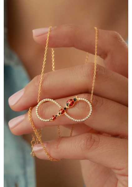 925 Ayar Gümüş Uğurlu Sonsuzluk Kolye fiyatları