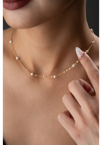 925 Ayar Gümüş Incili Kolye fiyatları