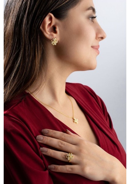 925 Ayar Gümüş Rüzgar Gülü Dönerli Kolye-Küpe-Yüzük Seti fiyatları