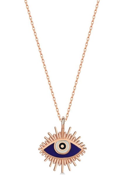 925 Ayar Gümüş Göz Nazar Kolye