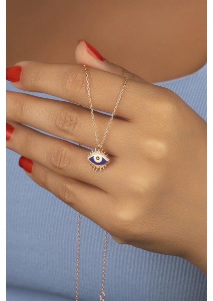 925 Ayar Gümüş Göz Nazar Kolye fiyatları