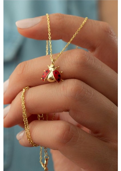 925 Ayar Gümüş Uğur Böceği Kolye fiyatları