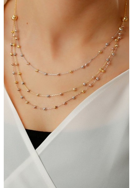 925 Ayar Rose Gold Dorika Gümüş Kolye fiyatları