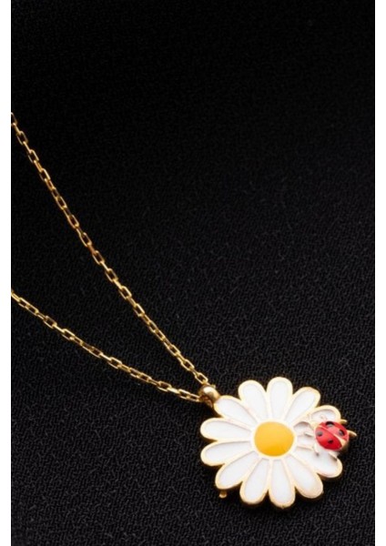 925 Ayar Gold Uğur Böcekli Gümüş Kolye modelleri