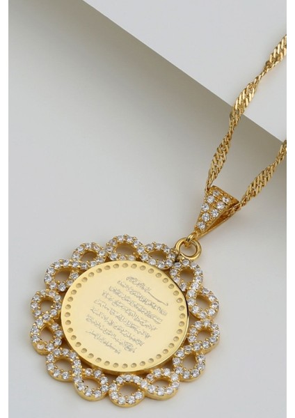 925 Ayar Gümüş Dualı Sonsuzluk Detaylı Kolye