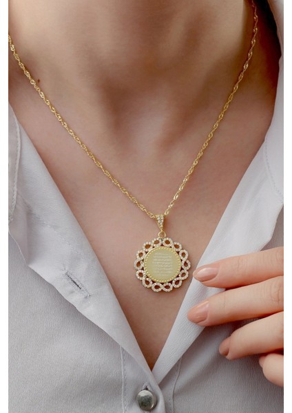 925 Ayar Gümüş Dualı Sonsuzluk Detaylı Kolye modelleri