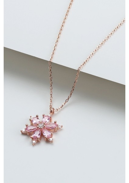 925 Ayar Gümüş Lotus Çiçeği Kolye