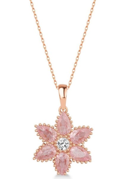 925 Ayar Gümüş Lotus Çiçeği Kolye