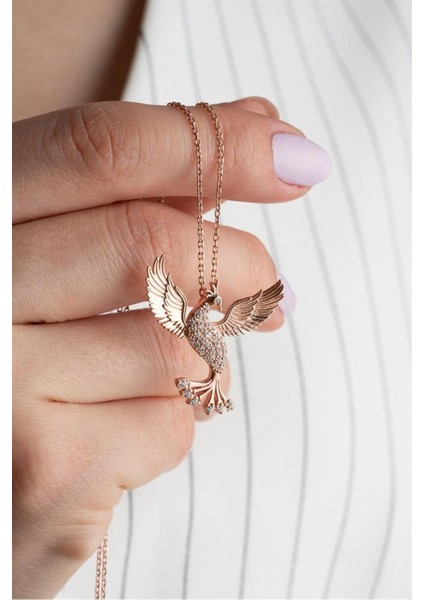 925 Ayar Anka Kuşu Gümüş Kolye fiyatları