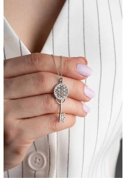 925 Ayar Anahtar Gümüş Kolye fiyatları