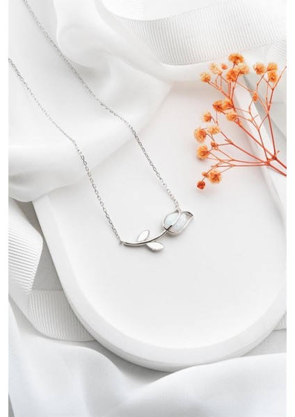 925 Ayar Lale Gümüş Kolye