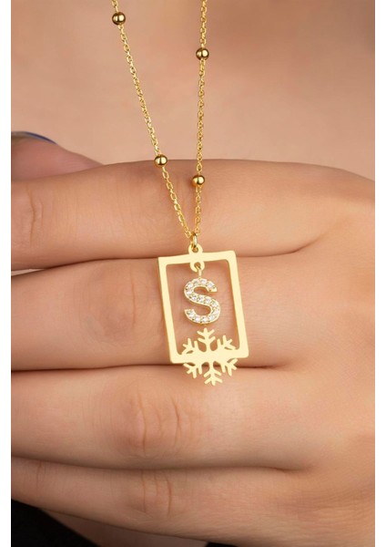 925 Ayar Gümüş Kartaneli Harf Kolye fiyatları