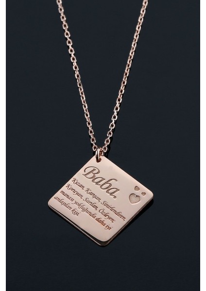 925 Ayar Gümüş Baba Kolye