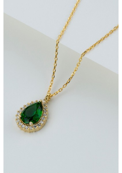 925 Ayar Gümüş Pırlanta Model Kolye