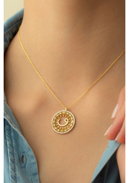 925 Ayar Gümüş Vav Desenli Kolye modelleri