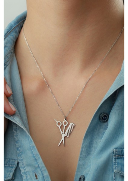 925 Ayar Gümüş Kuaför Kolye modelleri