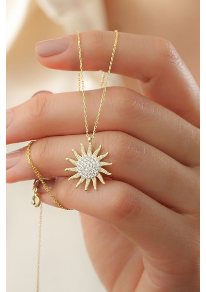 925 Ayar Gümüş Güneş Kolye fiyatları