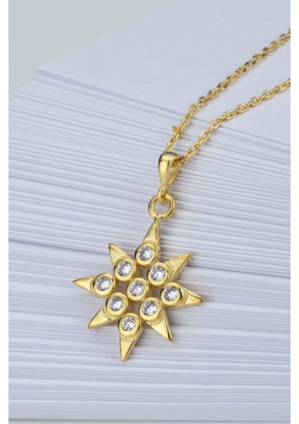 925 Ayar Gümüş Yıldız Kolye