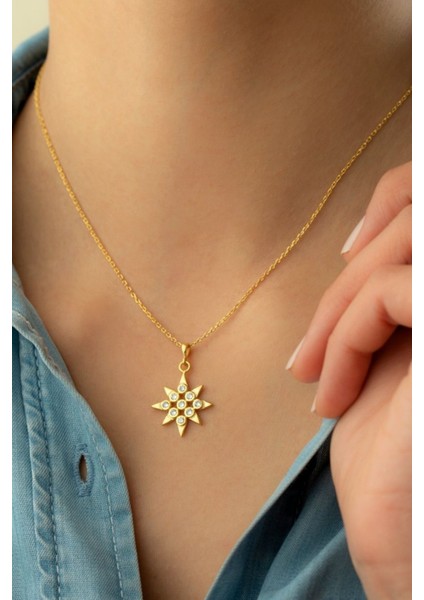 925 Ayar Gümüş Yıldız Kolye modelleri