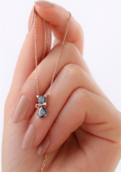 925 Ayar Gümüş Minimal Kedicik Kolye fiyatları