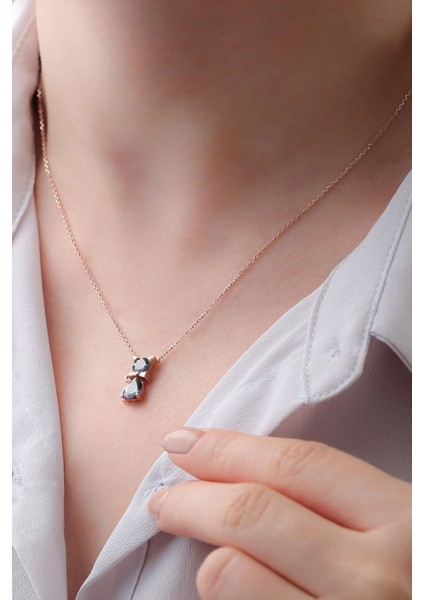 925 Ayar Gümüş Minimal Kedicik Kolye modelleri