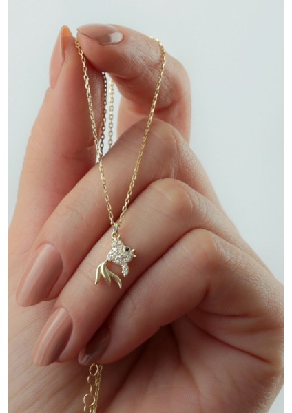 925 Ayar Gümüş Minimal Balık Kolye fiyatları