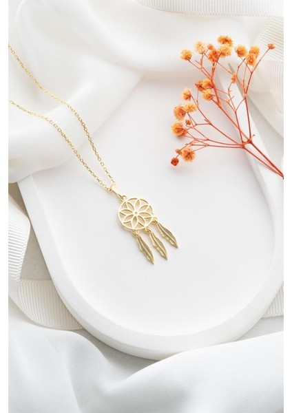 925 Ayar Gümüş Gold Rüya Kolye