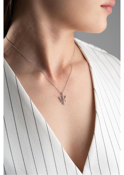 925 Ayar Akrep Gümüş Kolye modelleri