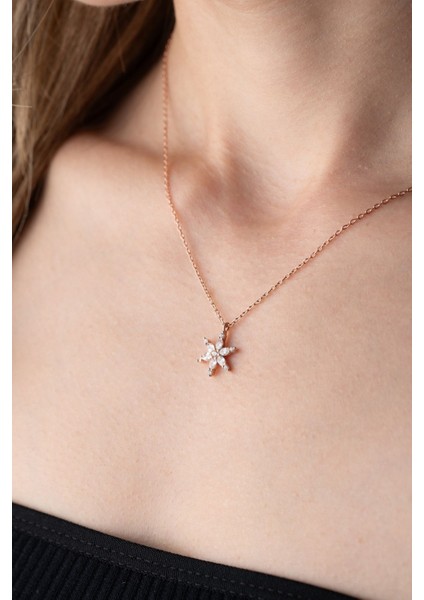 925 Ayar Gümüş Lotus Çiçeği Kolye modelleri