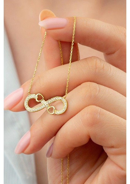 925 Ayar Gümüş Sonsuzluk Kalpli Kolye fiyatları