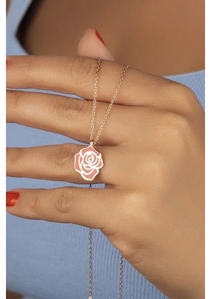 925 Ayar Gümüş Güllü Kolye fiyatları