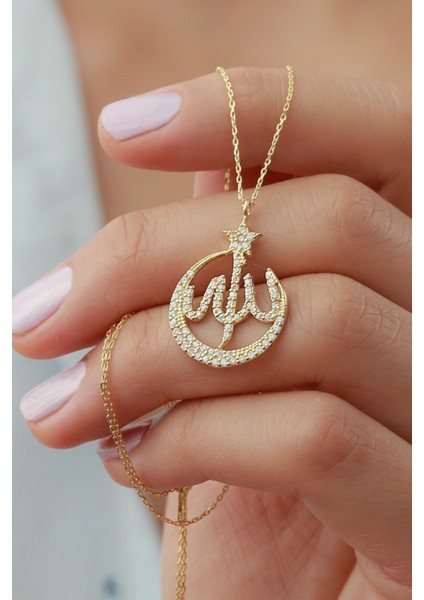 925 Ayar Gümüş Allah Lafzı Kolye fiyatları