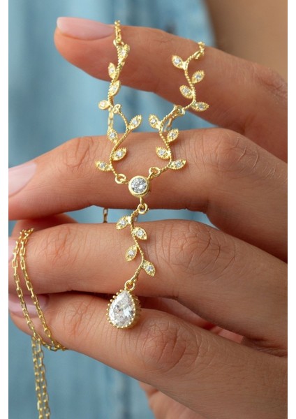 925 Ayar Gümüş Sarmaşık Elegant Kolye fiyatları