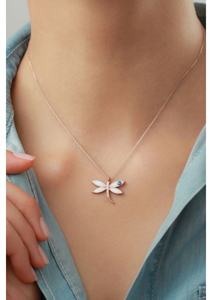 925 Ayar Gümüş Nazarlı Yusufçuk Kolye modelleri