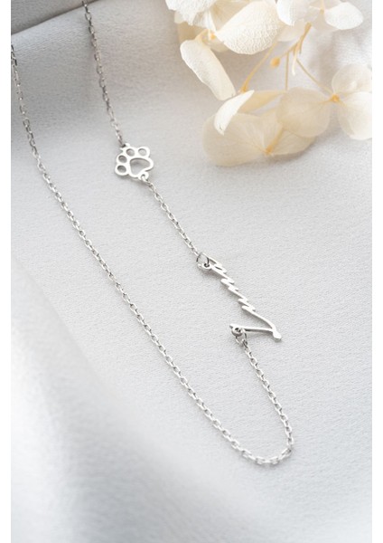 925 Ayar Gümüş Patili Isimli Kolye fırsatları