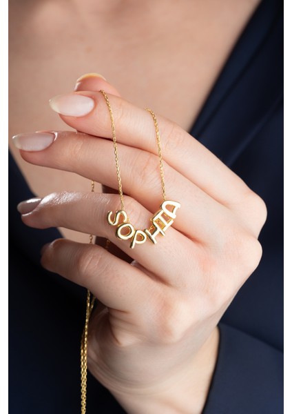 925 Ayar Gümüş Balon Harf Isimli Kolye fiyatları