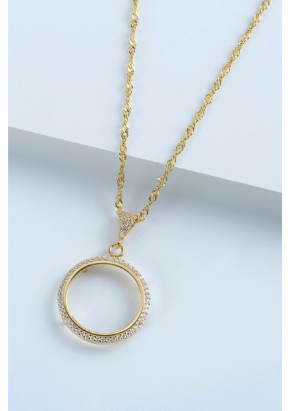 925 Ayar Gümüş Çeyrek Model Kolye